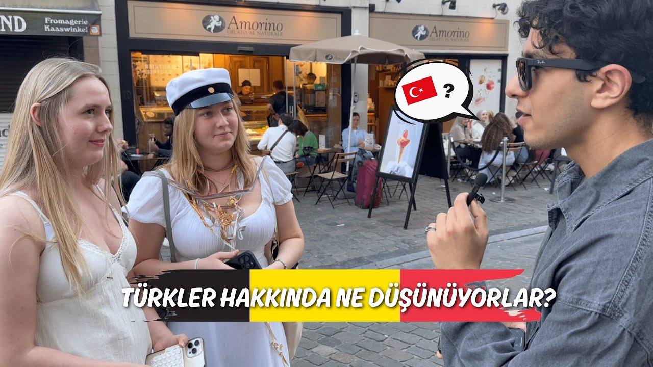 BELÇİKA’DAKİ YABANCILARA TÜRKLERİ 3 KELİMEYLE ANLATMALARINI İSTEDİK