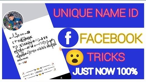 Facebook Unique SyMbOl asept just new trick 2023 FB STYLESH Name New long Symbol new
