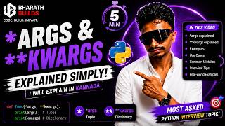 🔥 *args & **kwargs Explained in Python | Most Asked Python Interview Question 🚀