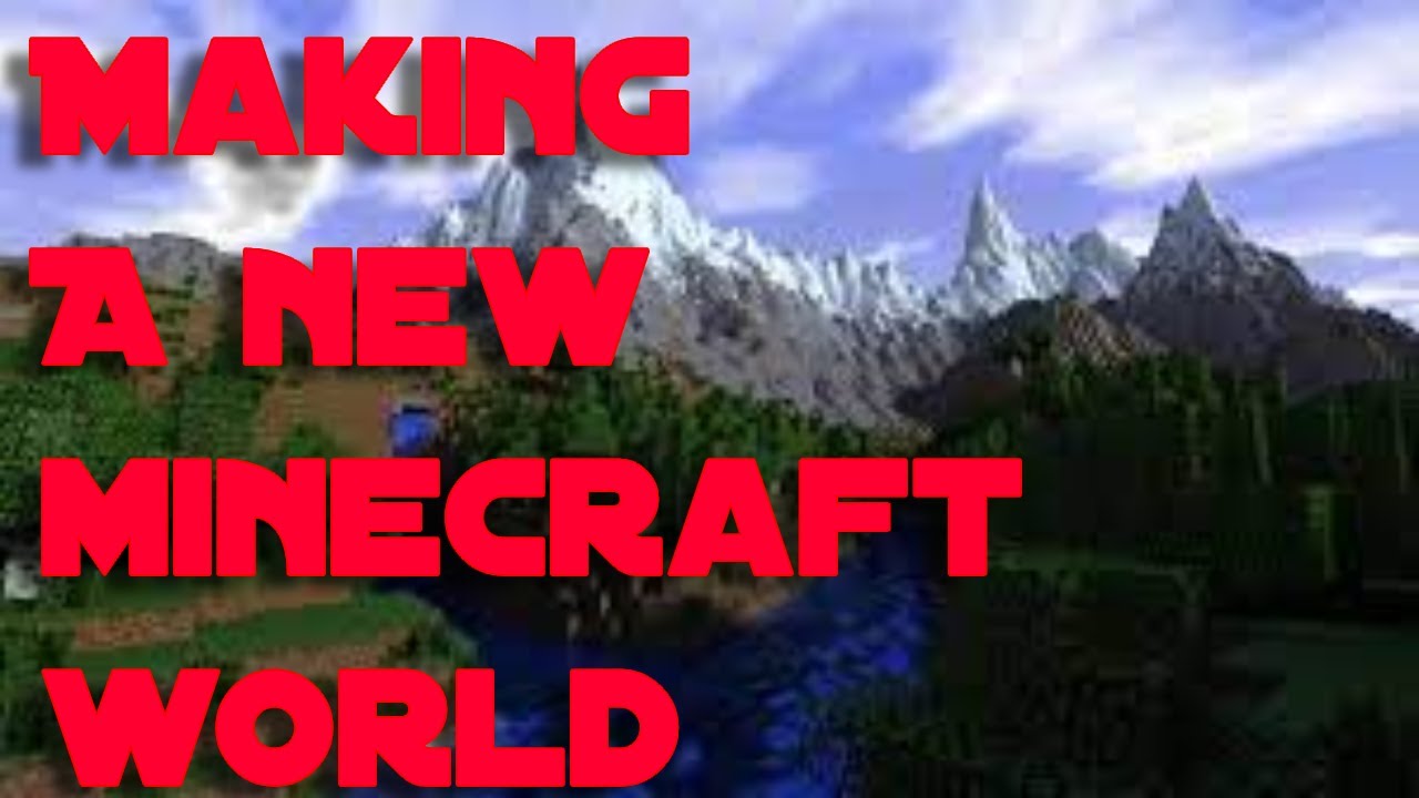 My world got deleted so making a new world in minecraft again - YouTube
