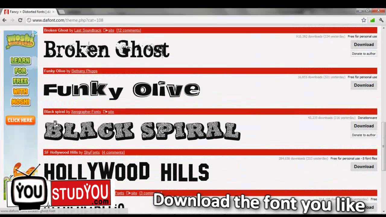 sony vegas pro fonts free download
