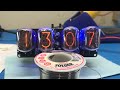 Nixie tube clock kit with in12 tubes