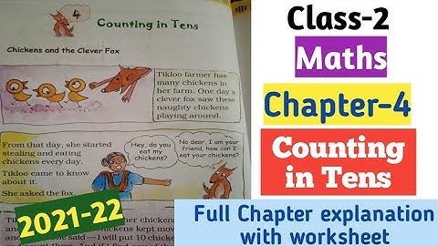 Class-2 "Counting in Tens" Chapter-4 NCERT Maths|| Full chapter explanation with worksheet