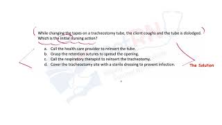 Nclex Practice Item What S Your Initial Action?
