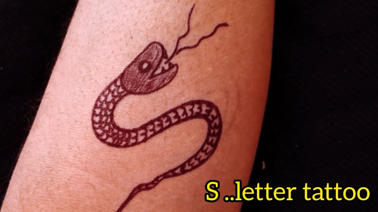 how to make p & s letter tattoo/ how to make s letter tattoo #artistkumresh  - YouTube