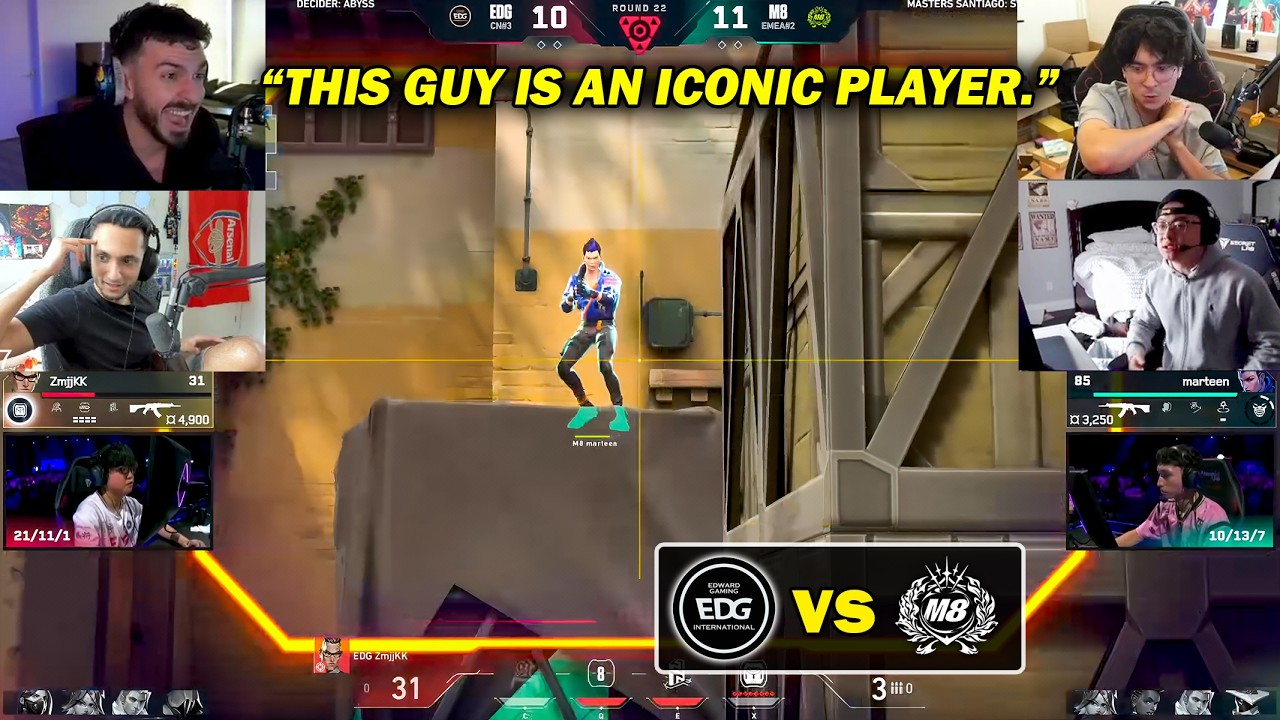 FNS Tarik Shanks & TenZ React to INSANE Moments from EDG vs M8 - VCT Masters Santiago 2026