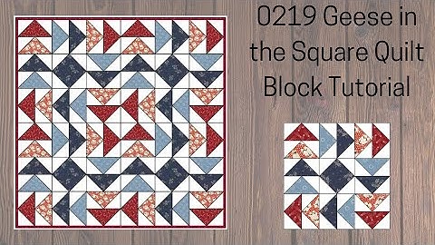 0219 Geese in the Square Quilt Block Tutorial | Block of the Day 2023 | Rotary Cutting | AccuQuilt