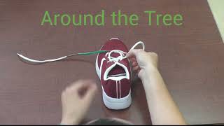 Around the Tree Shoe Tying Method
