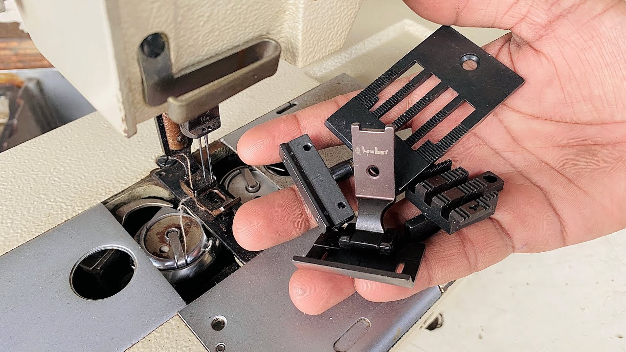 Double Needle Machine Gauge Set Change Karne Ka Tariqa