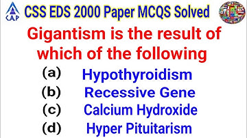 CSS everyday science 2000 paper mcqs | everyday science most important mcqs | CSS EDS mcqs | CSS EDS