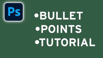 How To Add Bullet Points in Photoshop