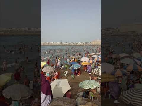 شاطئ الرباط والإكتظاظ