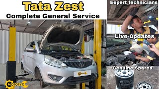 Tata Zest Complete General Service Cost Starting At ₹5,499/- | Genuine Spares | 60 Days Warranty.