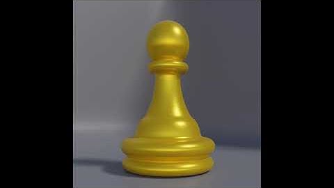 Making Pawn in Blender 3D ( Screw modifier ) .