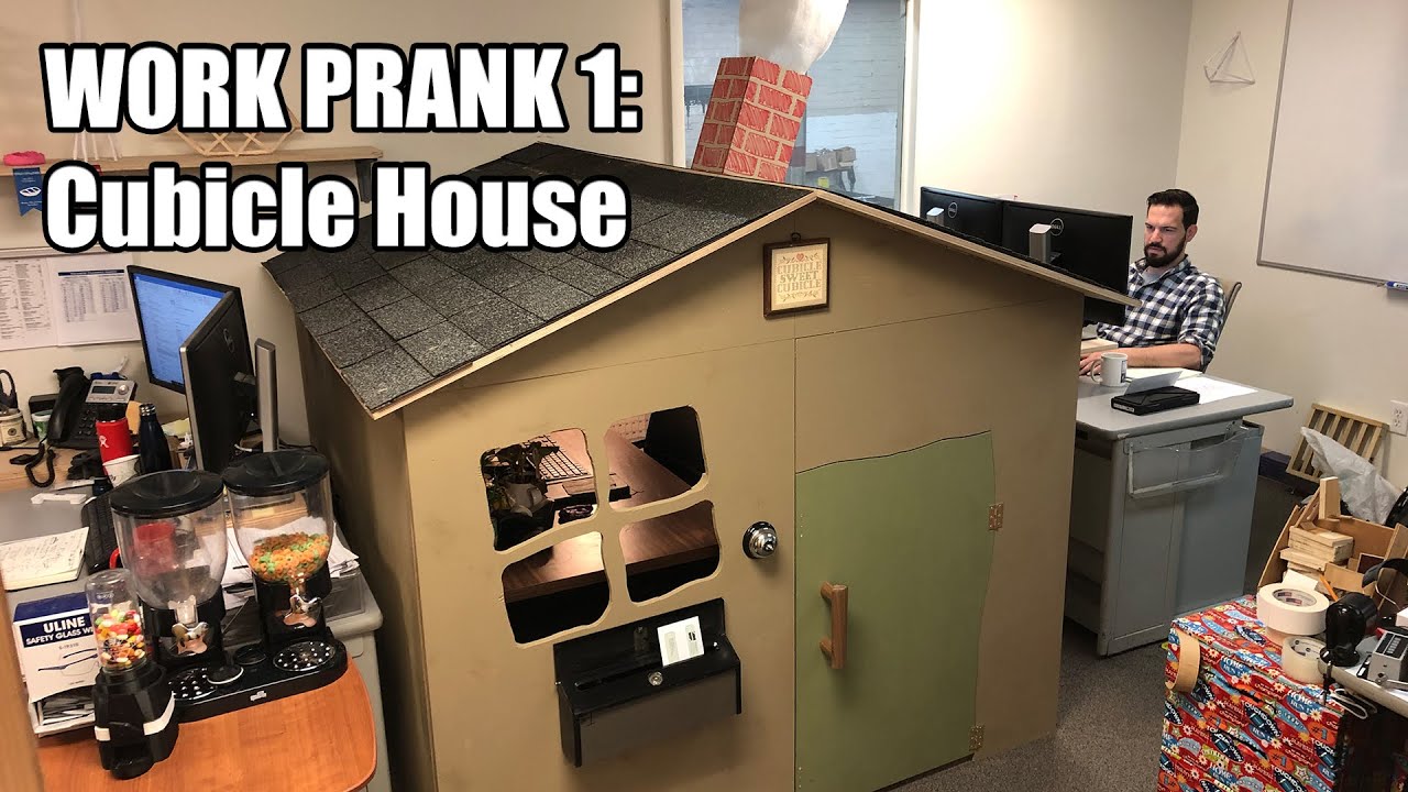 Cardboard Office Pranks : cardboard office prank