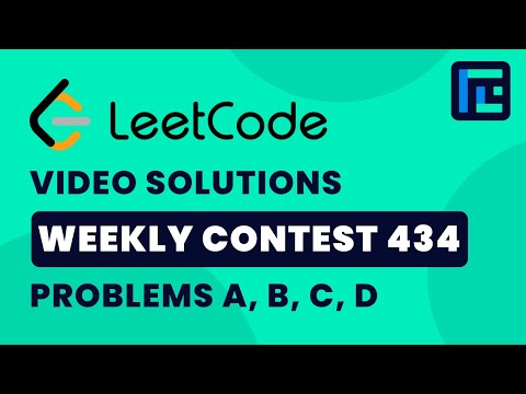 Leetcode Weekly Contest 434 | Video Solutions - A to D | by Jay Shirgupe