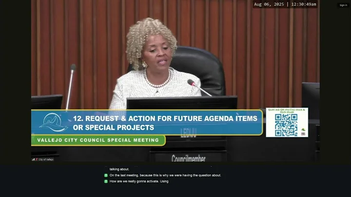 Vallejo City Council Special Meeting - 08-05-2025 - City of Vallejo