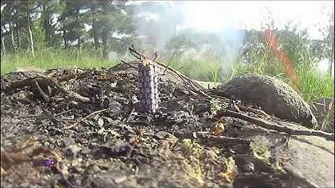 Close up of Firecracker Exploding SLOW MOTION Lighting Firecrackers Fireworks