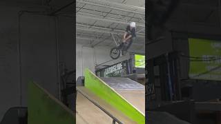 BMX street &amp; step up session at landslide skatepark with Joey way back! #bmx #bmxbike #bmxpark