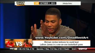 ESPN First Take | Michael Jordan says he could beat LeBron James 1-on-1 - ESPN Sport First Take