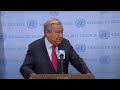 UN Chief on Sudan - Media Stakeout | Security Council | United Nations