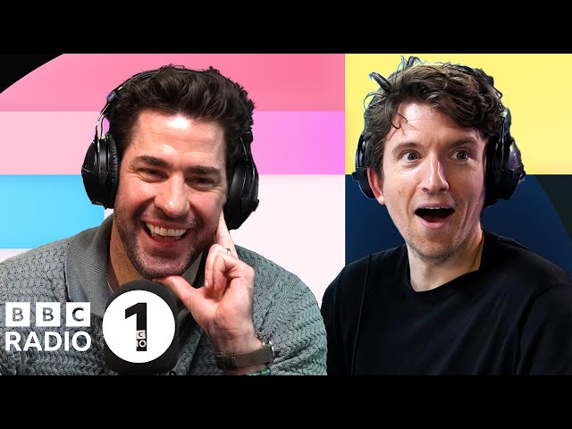 John Krasinski plays 'Imaginary Friends' with Greg James class=