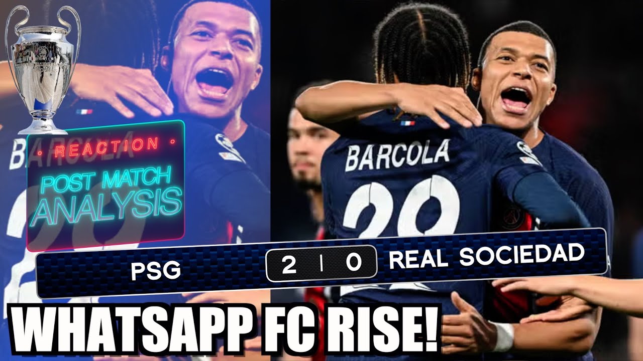 Real Sociedad vs PSG Stats - Live | The Analyst