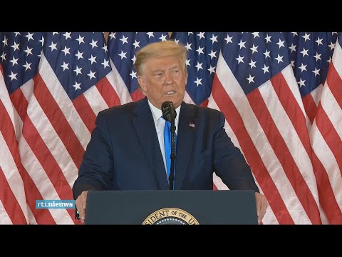 Trump claimt overwinning: bekijk zijn speech