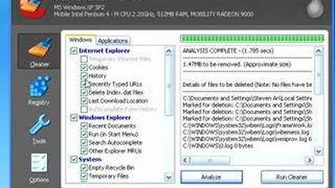 Speed up your PC using CCleaner