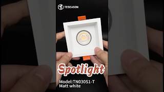 TN030S1-T Square spotlight bracket with non adjustable angle