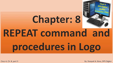Examples of REPEAT command  in Logo Class 4