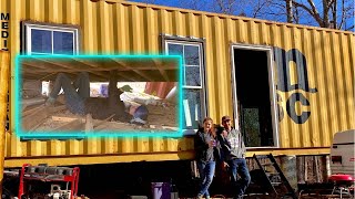 Sealing in the Floor for Our Shipping Container House | Shipping Container House Ep.18