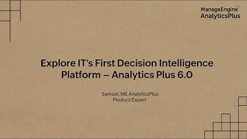 Analytics Plus webinar: Explore IT