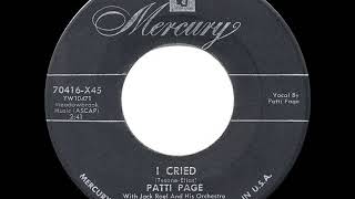Watch Patti Page I Cried video