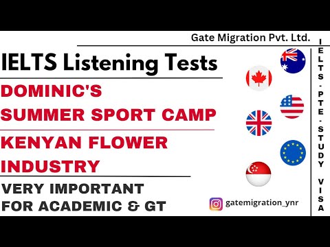 Dominic's Summer Sport Camp Ielts Listening Practice Test | Gate Migration
