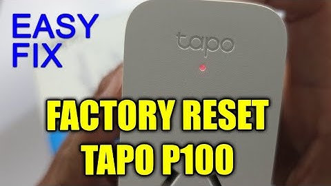 Fabrieksinstellingen herstellen op de TAPO P100 Smart Plug (alle problemen oplossen)