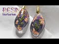 【UVレジン】Herbarium earrings　UVRESIN
