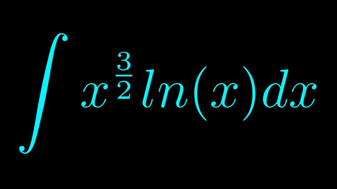 Integral Of X 3 2 Ln x YouTube integral-of-x-3-2-ln-x-youtube
