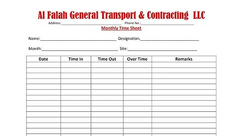 How to Create Monthly Time Sheet In MS Word .#mswordtutorial #