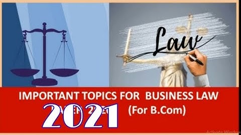 Business Law Important Questions 2020/Guess Paper 2020 Business Law for B.Com  KU syllabus