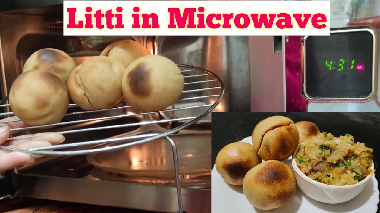 Soft And Crispy Litti In Microwave Bati Recipe In Microwave Litti
