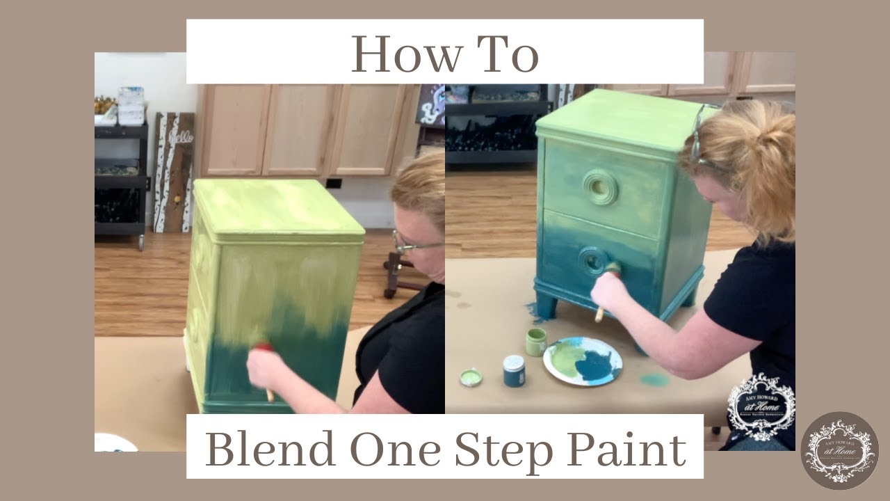 How To Blend One Step Paint  Art Deco Nightstand Flip 