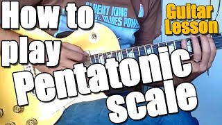 Learn the Minor Pentatonic Scale on Guitar - Guitar exercise with tabs A Minor : Guitar Lesson #246