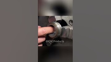 Preparing a metal bushing for restoration using a lathe #lathe #latheoperator #cnc #cncprocessing