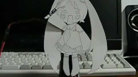 Japaninoではちゅねミクにネギを振らせてみた