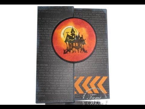 Best of Halloween - Haunted House - Flip Card featuring Stampin Up