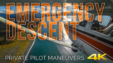 Emergency Descent in 4K -- Private Pilot Flying Maneuvers