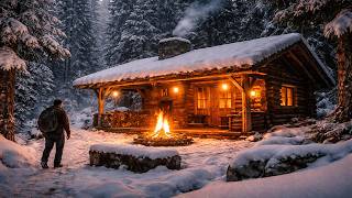 10 Days in the Wild ❄️🔥 Warm Winter Shelter Highlights