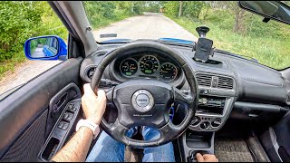 2003 Subaru Impreza WRX [2.0 i 16V 225HP] | POV Test Drive #1200 Joe Black