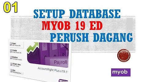 MYOB Perusahaan Dagang _ Setup database